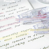 Πολύχρωμες ταινίες hightlighter Kawaii Διορθωτική ταινία Στυλ κολλητική σημείωση Υπέροχο μαξιλάρι γραφής μονόχρωμο Σημάδισε βασικές προτάσεις Μαθητής