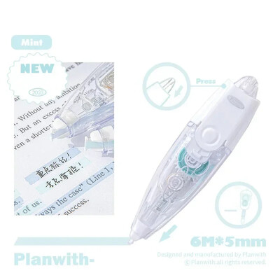 Πολύχρωμες ταινίες hightlighter Kawaii Διορθωτική ταινία Στυλ κολλητική σημείωση Υπέροχο μαξιλάρι γραφής μονόχρωμο Σημάδισε βασικές προτάσεις Μαθητής