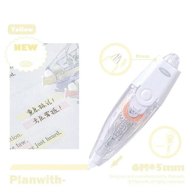 Πολύχρωμες ταινίες hightlighter Kawaii Διορθωτική ταινία Στυλ κολλητική σημείωση Υπέροχο μαξιλάρι γραφής μονόχρωμο Σημάδισε βασικές προτάσεις Μαθητής