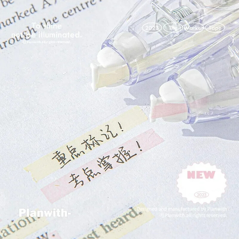 Πολύχρωμες ταινίες hightlighter Kawaii Διορθωτική ταινία Στυλ κολλητική σημείωση Υπέροχο μαξιλάρι γραφής μονόχρωμο Σημάδισε βασικές προτάσεις Μαθητής