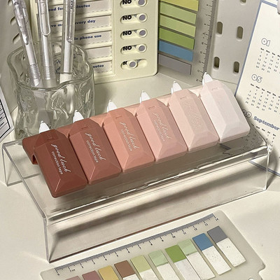 6 tk/komplekt parandusteip Creative Korean Ins Simplicity ühevärviline korrektorteip Tagasi kooli õpilastarbed