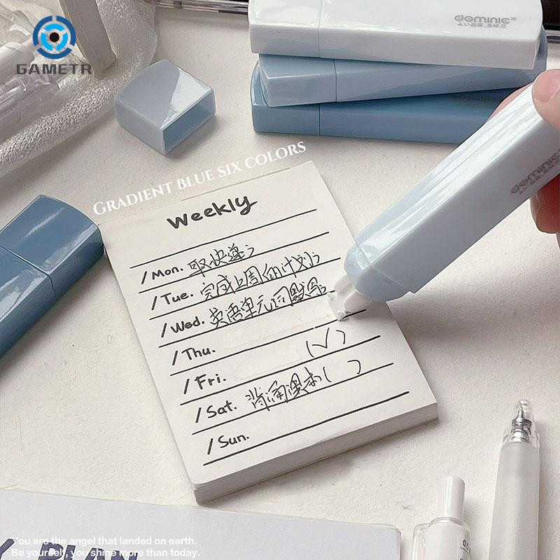 6db/készlet korrekciós szalag Creative Korean Ins Simplicity egyszínű korrekciós szalag Vissza az iskolába tanulói kellékek