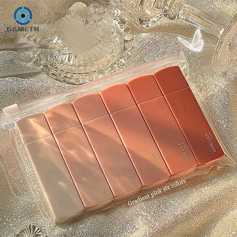 6db/készlet korrekciós szalag Creative Korean Ins Simplicity egyszínű korrekciós szalag Vissza az iskolába tanulói kellékek