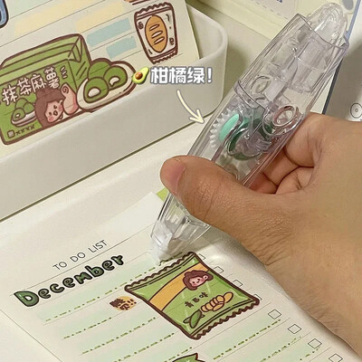 1 PC Creative Tape Highlighter for Kids Simplicity Μονόχρωμος δείκτης Λέξεις-κλειδιά Ταινία Διαφανής Ορατή Ταινία Επισήμανσης Λέξεων