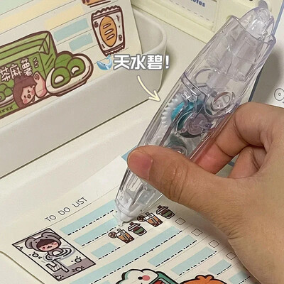 1 PC Creative Tape Highlighter for Kids Simplicity Μονόχρωμος δείκτης Λέξεις-κλειδιά Ταινία Διαφανής Ορατή Ταινία Επισήμανσης Λέξεων