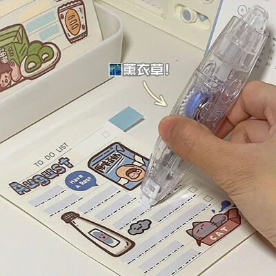 1 PC Creative Tape Highlighter for Kids Simplicity Μονόχρωμος δείκτης Λέξεις-κλειδιά Ταινία Διαφανής Ορατή Ταινία Επισήμανσης Λέξεων