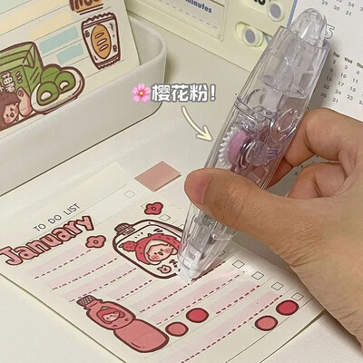 1 PC Creative Tape Highlighter for Kids Simplicity Μονόχρωμος δείκτης Λέξεις-κλειδιά Ταινία Διαφανής Ορατή Ταινία Επισήμανσης Λέξεων