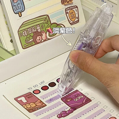 1 PC Creative Tape Highlighter for Kids Simplicity Μονόχρωμος δείκτης Λέξεις-κλειδιά Ταινία Διαφανής Ορατή Ταινία Επισήμανσης Λέξεων