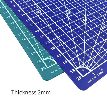 A3/A4/A5 Подложка за рязане Едностранна дъска за рязане Подложка за рязане Направи си сам Инструмент с ясни ъгли за скрапбукинг проекти за изкуство и занаяти